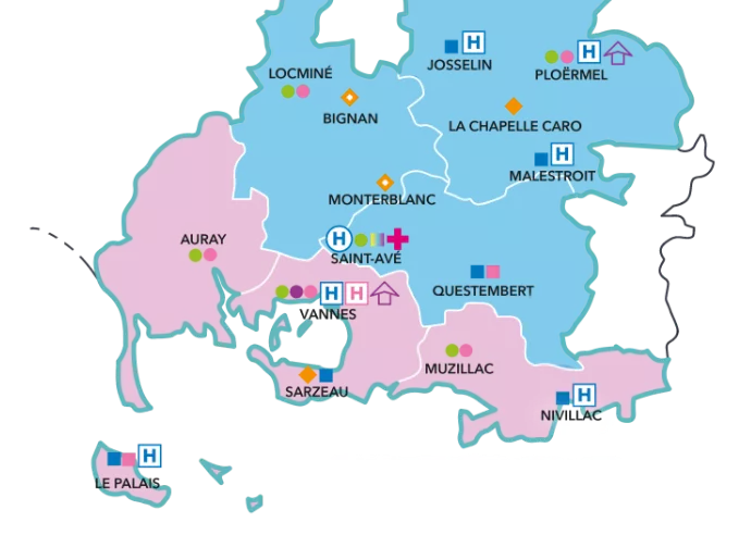 Carte du pôle