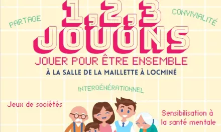 1,2,3 JOUONS : jouer pour être ensemble, le 18 octobre 2025 de 14h à 17h